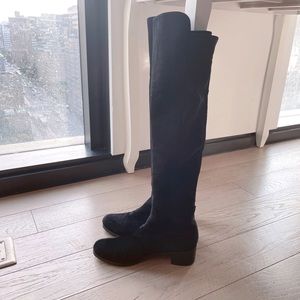 ❌Item Sold ❌ Stuart Weitzman Black Suede 5050 Reserve over the knee boots